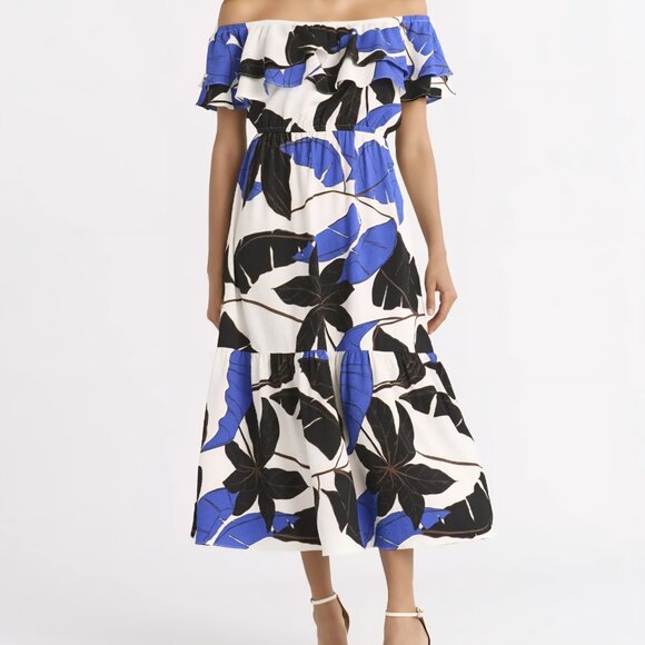 SOFIA by Sofia Vergara Women's Off Shoulder Maxi Dress Above Ankle Length - Picture 1 of 7